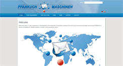 Desktop Screenshot of pfankuch-maschinen.com